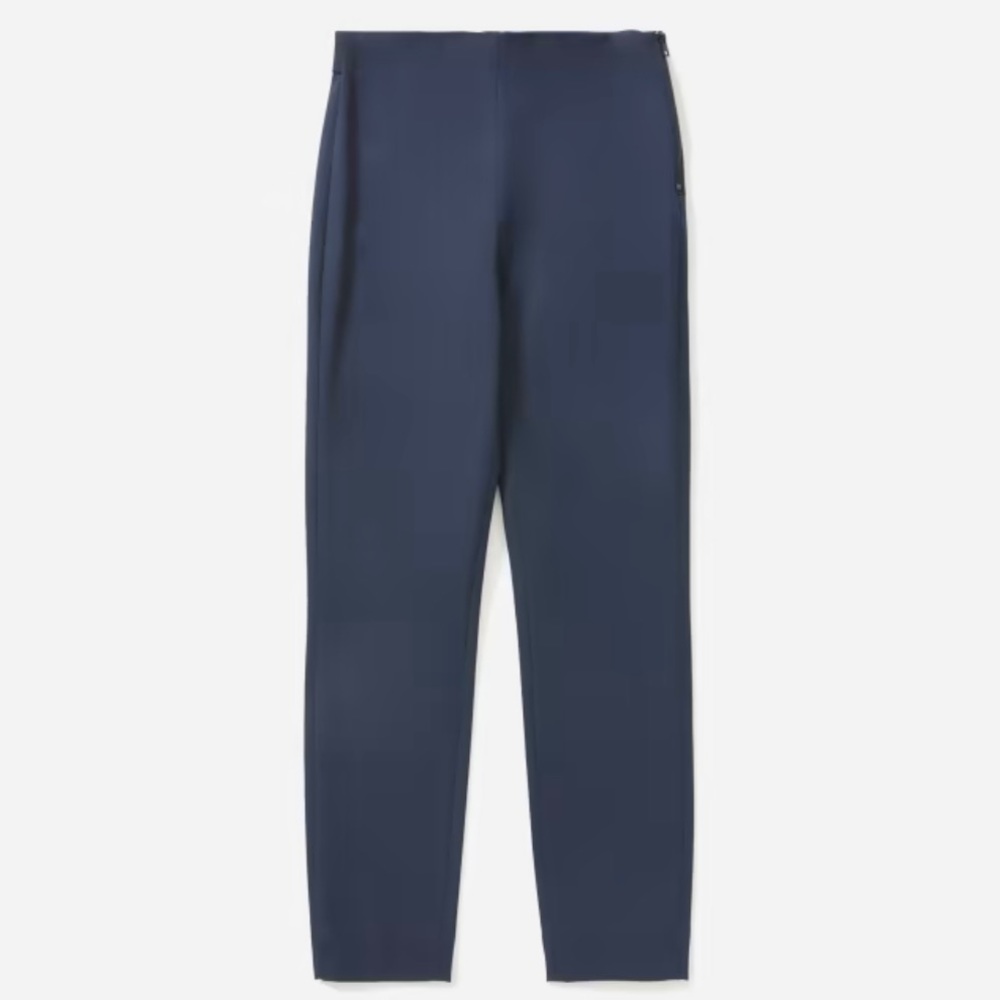 Everlane Curvy Stretch Cotton Pant 10 Navy